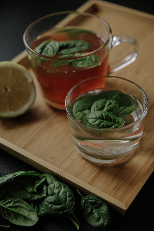 Tea with Basil and Lemon